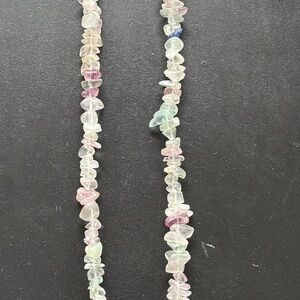 Genuine Fluorite Stone Necklace